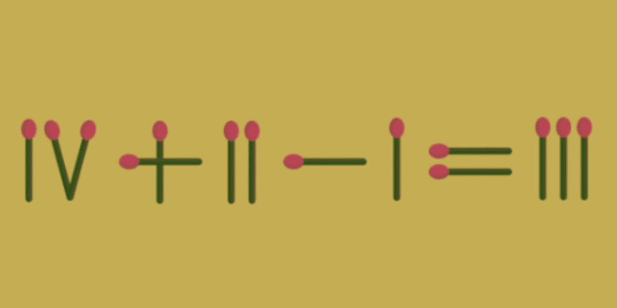 Riesci a risolvere questo avvincente rompicapo con i fiammiferi Metti alla prova le tue abilità matematiche con un rompicapo di 30 secondi!