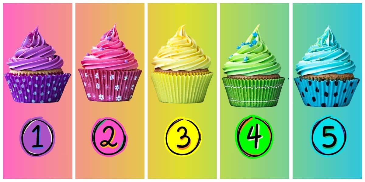 Test della personalità sei indulgente Generoso Scegli un cupcake colorato e scopriamolo!